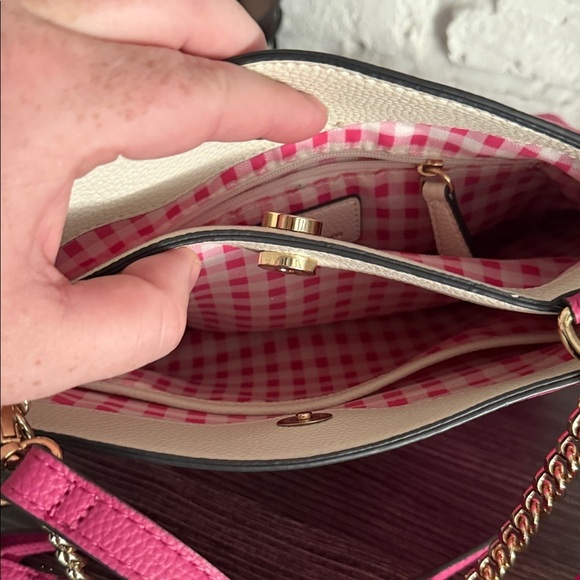 Nanette Lepore Pink Crossbody Bag with Gold Chain - Picture 8 of 8